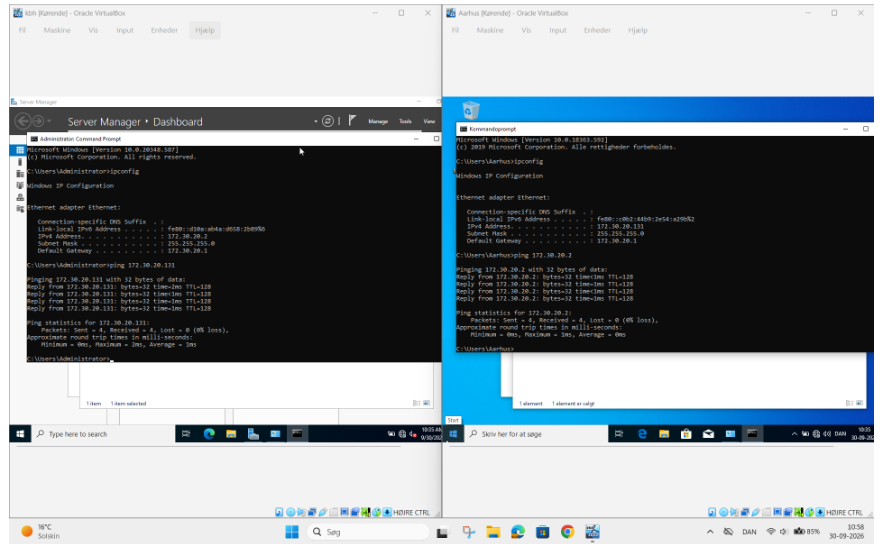 Klient tilføjes til domænet i Windows Server-lab