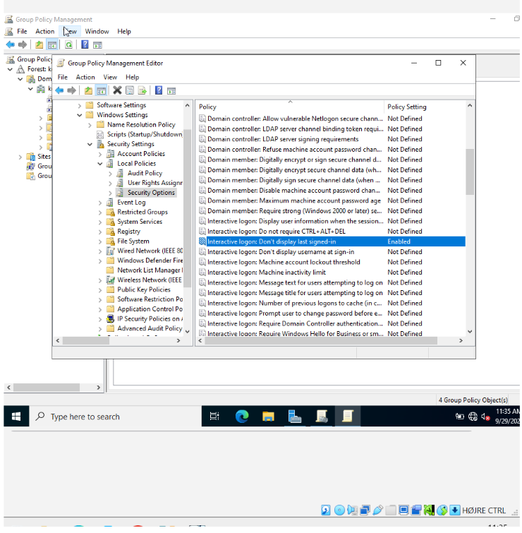 Group Policy Management Editor