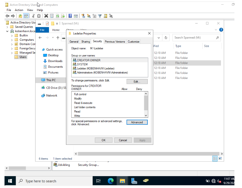 NTFS-tilladelser på mappe