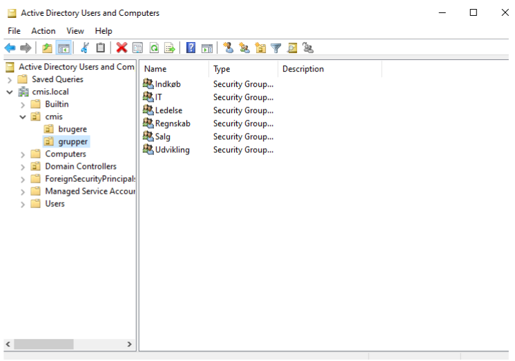 Brugere i Active Directory